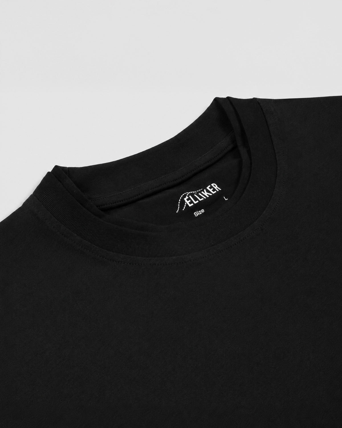 LOWN CAMPFIRE PRINT LONG SLEEVE T-SHIRT BLACK