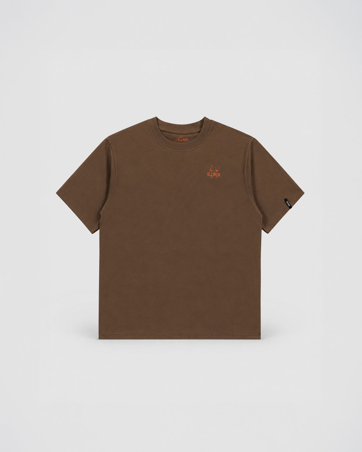 RILL CAMPFIRE PRINT SHORT SLEEVE T-SHIRT DARKBROWN
