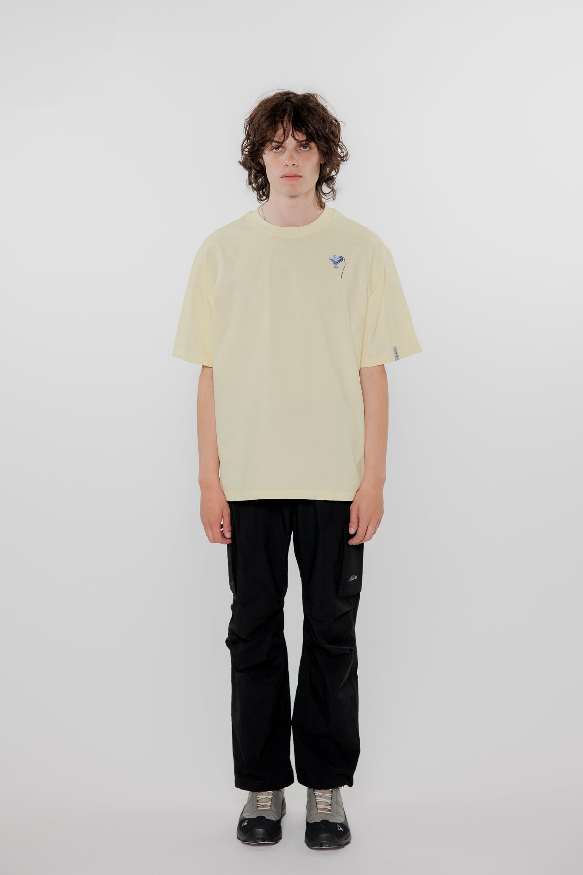 RILL BLUEBELL PRINT SHORT SLEEVE T-SHIRT OFF WHITE