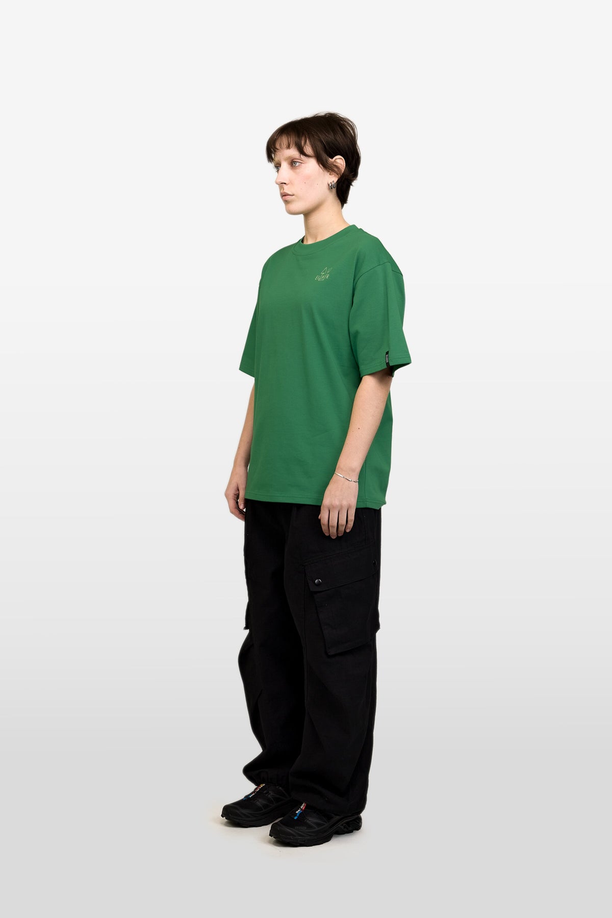 RILL CAMPFIRE PRINT SHORT SLEEVE T-SHIRT JADE