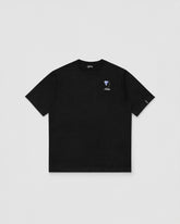 RILL BLUEBELL PRINT SHORT SLEEVE T-SHIRT BLACK 