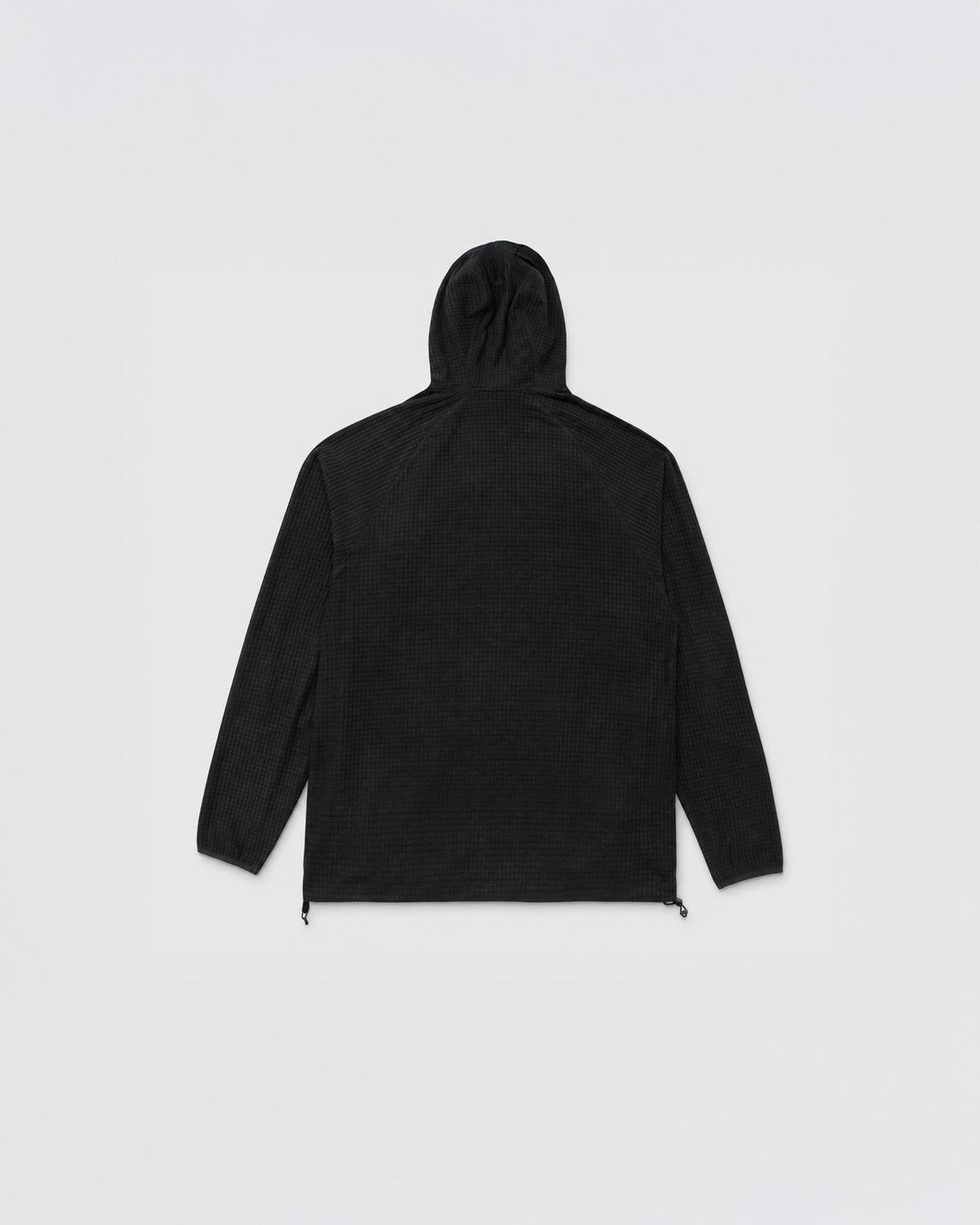HUDSWELL PULLOVER GRID FLEECE HOODIE BLACK 