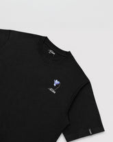 RILL BLUEBELL PRINT SHORT SLEEVE T-SHIRT BLACK 