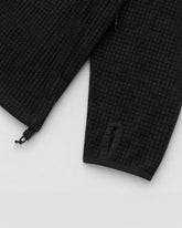 HUDSWELL PULLOVER GRID FLEECE HOODIE BLACK 