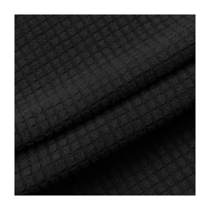 HUDSWELL PULLOVER GRID FLEECE HOODIE BLACK 