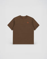 RILL CAMPFIRE PRINT SHORT SLEEVE T-SHIRT DARKBROWN 