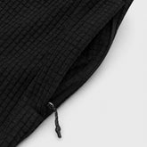HUDSWELL PULLOVER GRID FLEECE HOODIE BLACK 
