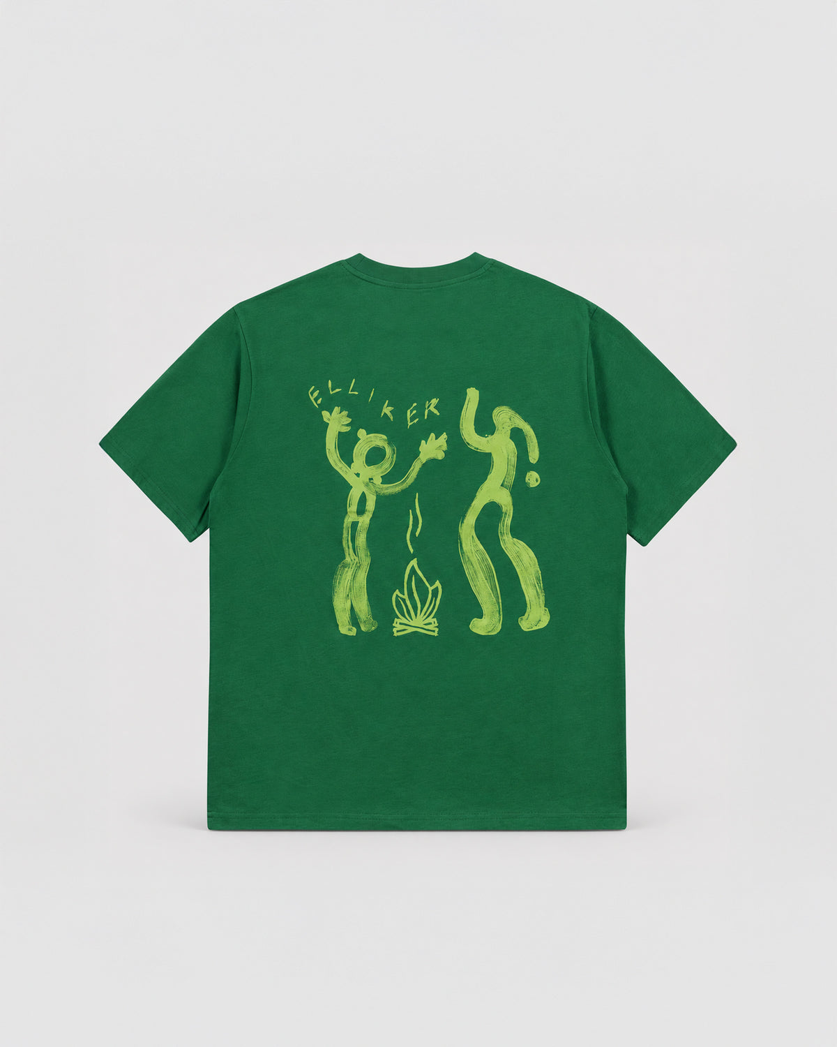 RILL CAMPFIRE PRINT SHORT SLEEVE T-SHIRT JADE 