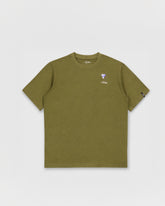 RILL BLUEBELL PRINT SHORT SLEEVE T-SHIRT MOSS GREEN 
