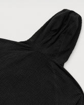 HUDSWELL PULLOVER GRID FLEECE HOODIE BLACK 
