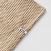 HUDSWELL PULLOVER GRID FLEECE HOODIE TAUPE 