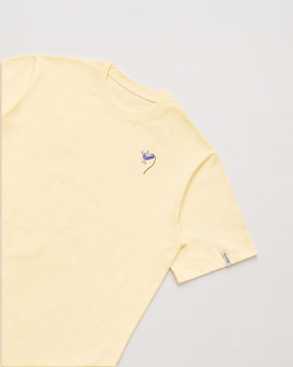 RILL BLUEBELL PRINT SHORT SLEEVE T-SHIRT OFF WHITE 