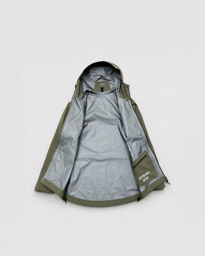 AYRE 3L WATERPROOF SHELL JACKET KHAKI 