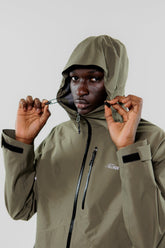 AYRE 3L WATERPROOF SHELL JACKET KHAKI 