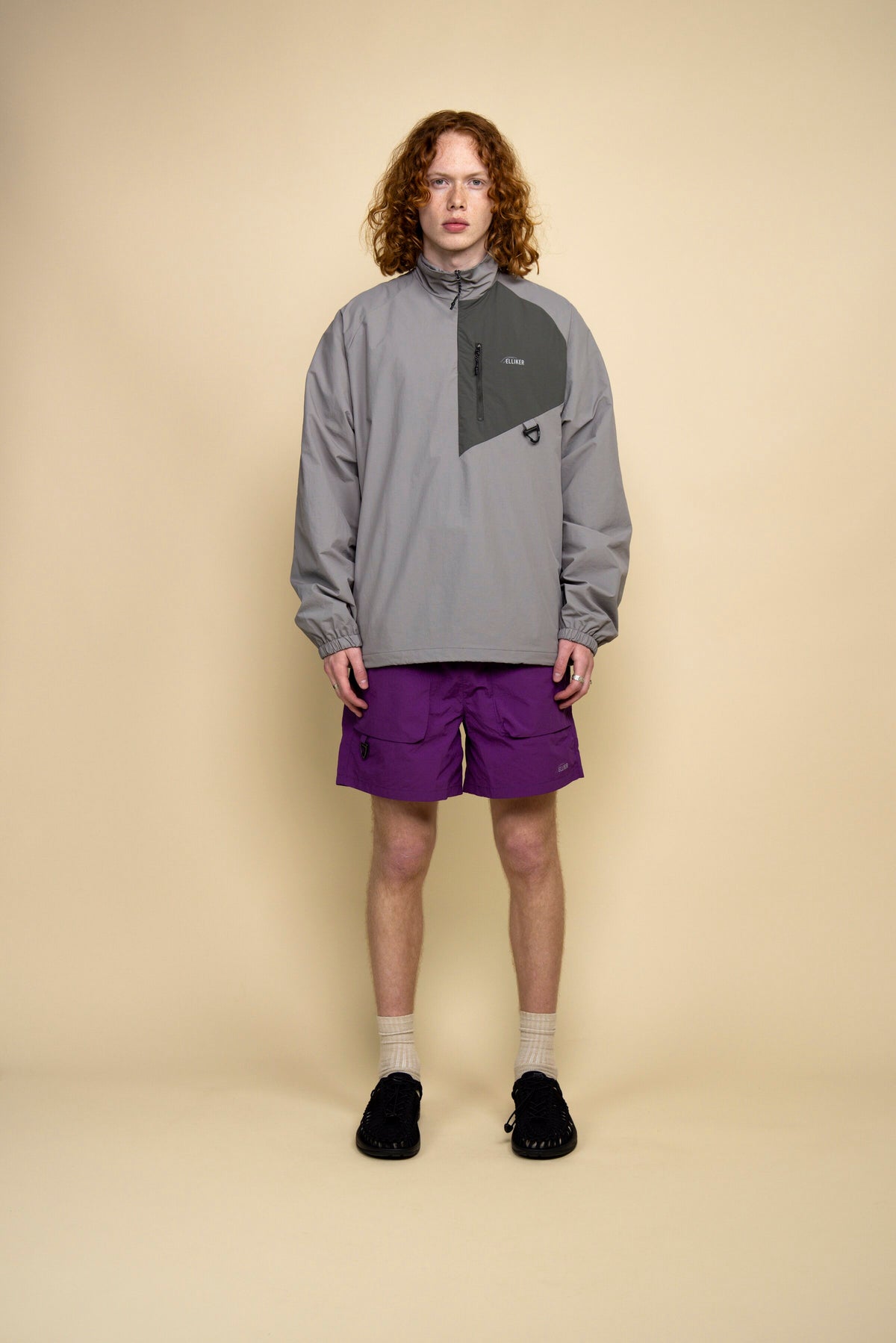 COPPA PULLOVER TECH JACKET GREY 