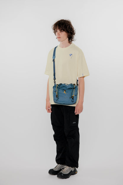 RILL BLUEBELL PRINT SHORT SLEEVE T-SHIRT OFF WHITE 
