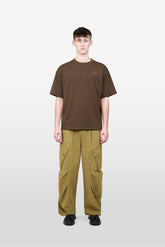 RILL CAMPFIRE PRINT SHORT SLEEVE T-SHIRT DARKBROWN 