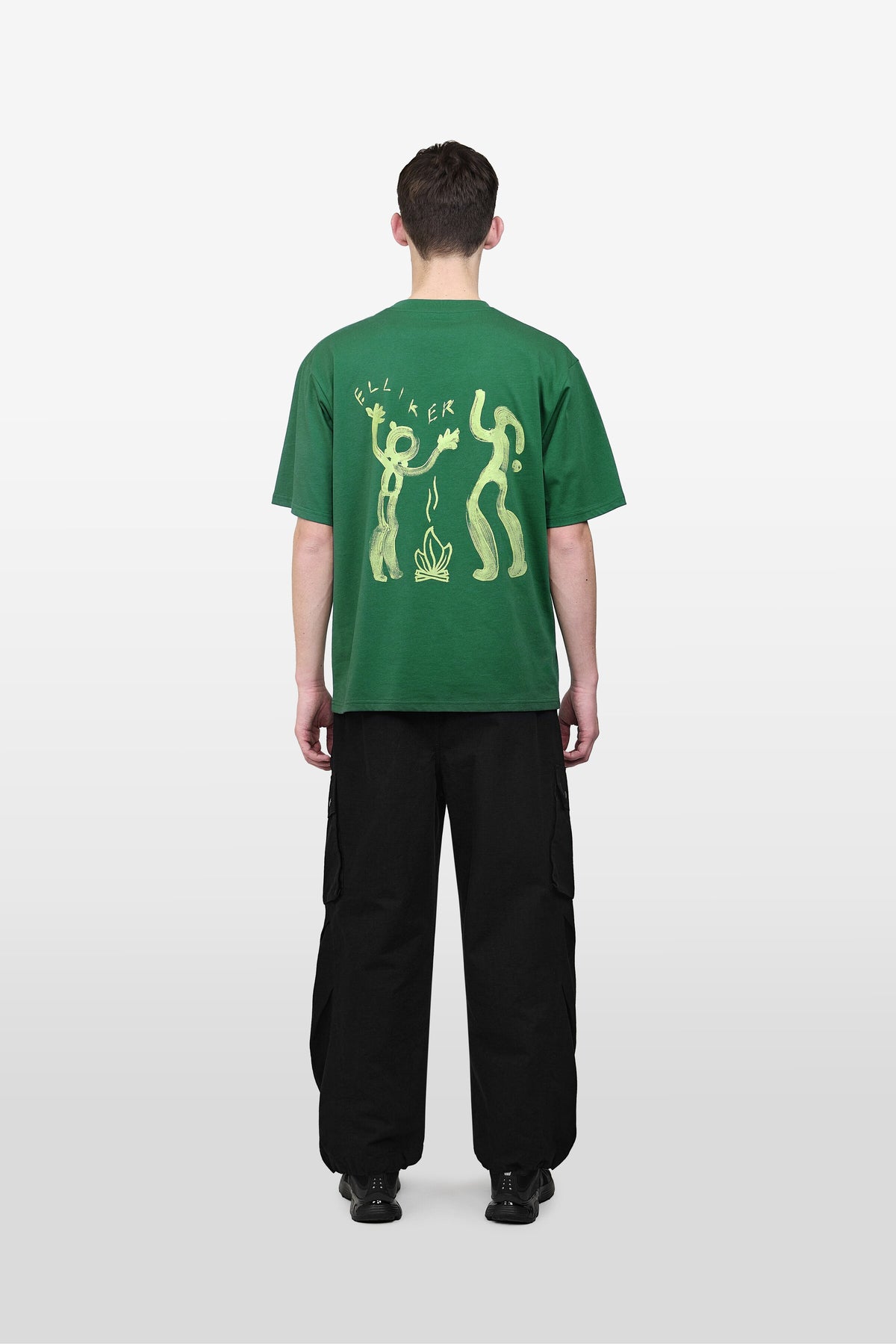 RILL CAMPFIRE PRINT SHORT SLEEVE T-SHIRT JADE 