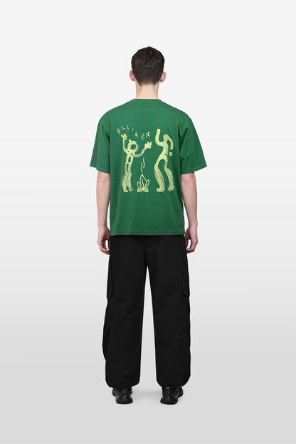 RILL CAMPFIRE PRINT SHORT SLEEVE T-SHIRT JADE 