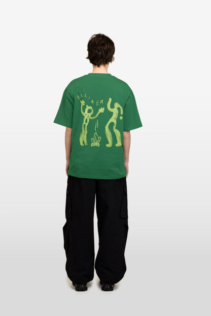 RILL CAMPFIRE PRINT SHORT SLEEVE T-SHIRT JADE 